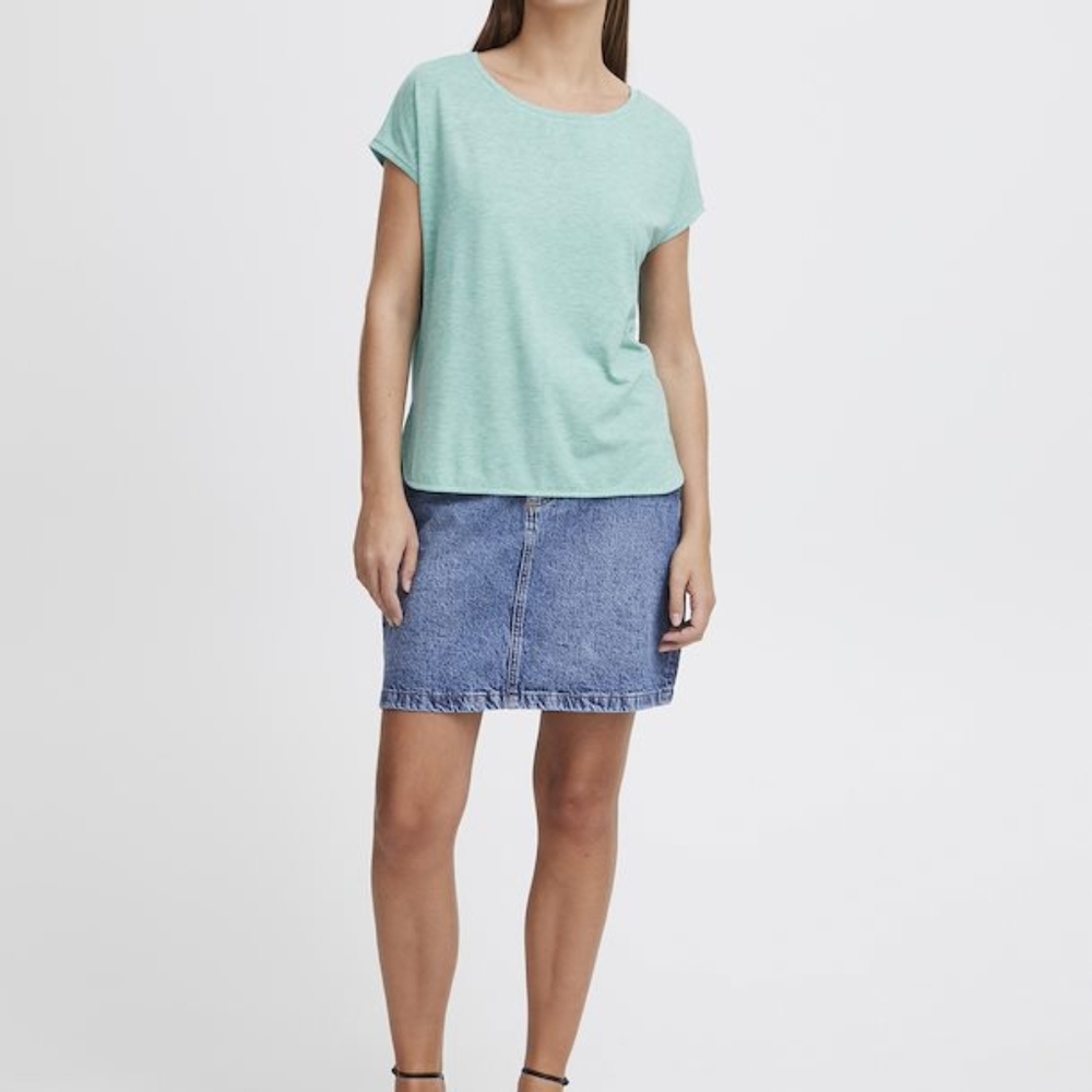 Ichi Ihrebel T-Shirt Tee Shirt Top Nile Blue (Mint Green) M